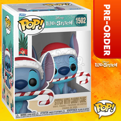 PRE-ORDER - Funko POP! Disney: Lilo and Stitch Holiday - Stitch with Candy Cane