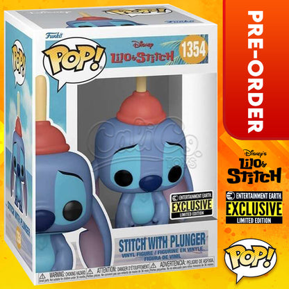 PRE-ORDER - Funko POP! Disney: Lilo & Stitch - Stitch with Plunger (Entertainment Earth Exclusive)