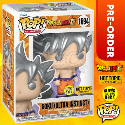 PRE-ORDER - POP! Animation: Dragon Ball Z - Goku Ultra Instinct GiTD (Hot Topic Exclusive)