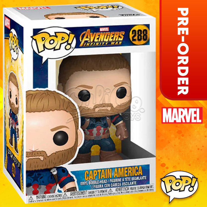 PRE-ORDER - Funko POP! Avengers: Infinity War - Captain America #288