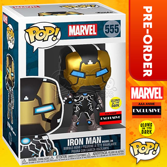 PRE-ORDER - Funko Pop! Marvel: Iron Man Model 39 GITD (AAA Anime Exclusive)