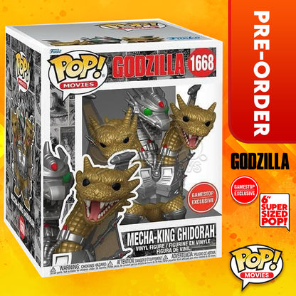 PRE-ORDER - POP! Super Movies: Godzilla 70th - Mecha-King Ghidora 6" (GameStop Exclusive)