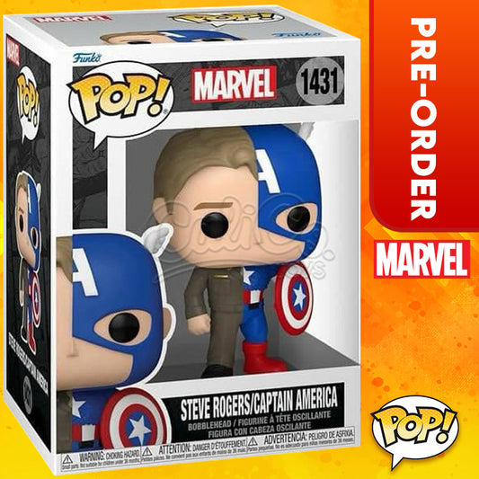 PRE-ORDER - Funko POP! Marvel: Comics Split -  Steve Rogers/Captain America