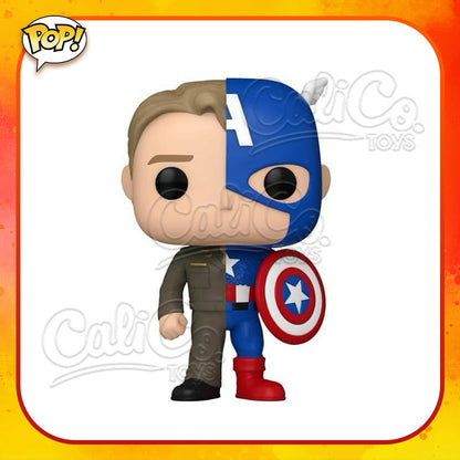 PRE-ORDER - Funko POP! Marvel: Comics Split -  Steve Rogers/Captain America