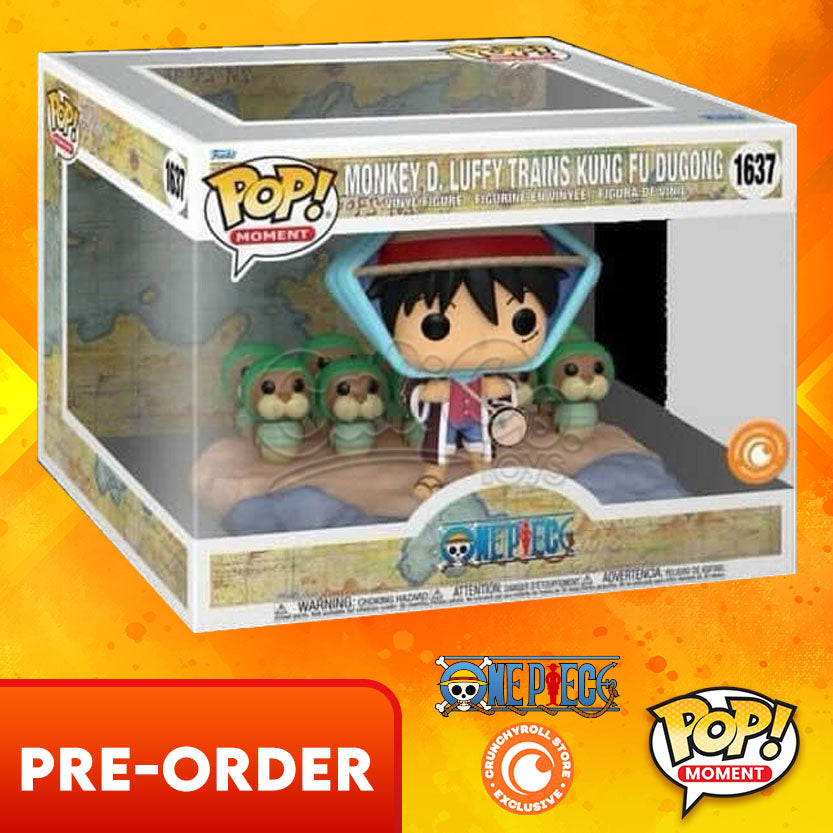 PRE-ORDER -  Funko POP! Moment: One Piece - Monkey D. Luffy Trains Kung Fu Dugong (Crunchyroll Exclusive)