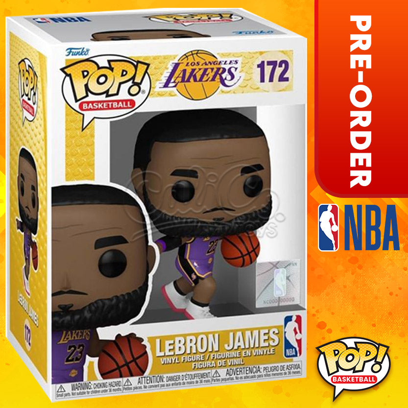 PRE-ORDER -  Funko POP! Basketball: Los Angeles Lakers - LeBron James  #172