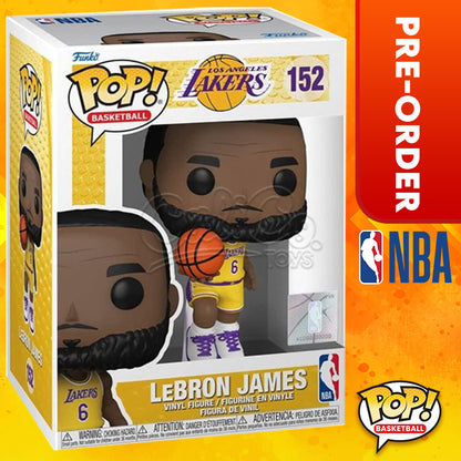 PRE-ORDER -  Funko POP! Basketball: Los Angeles Lakers -  LeBron James #152