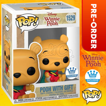 PRE-ORDER - POP! Disney: Winnie the Pooh - Pooh with Gift (Funko Shop Exclusive) #1529