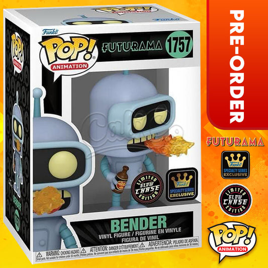 PRE-ORDER - Funko POP! Animation: Futurama - Bender CHASE (Specialty Series Exclusive) #1757