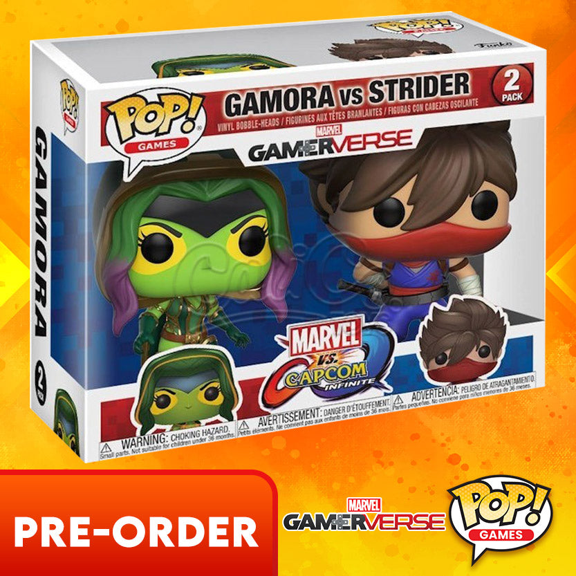 PRE-ORDER - Funko POP! Games: Marvel vs Capcom -  Gamora vs Strider 2-Pack #2