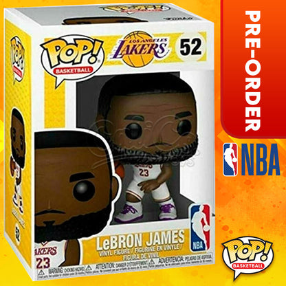 PRE-ORDER -  Funko POP! Basketball: Los Angeles Lakers - LeBron James White Uniform #52