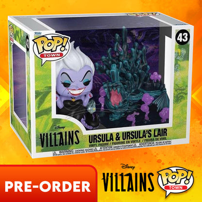 PRE-ORDER - POP! Town: Disney - Villains - Ursula & Ursula's Lair 43