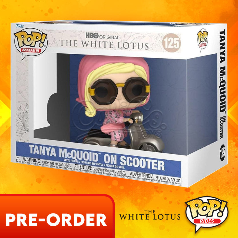 PRE-ORDER - POP! Rides: Television - The White Lotus - Tanya Mcquoid on Scooter 125