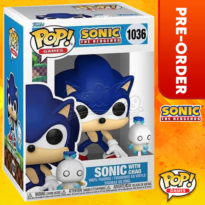 PRE-ORDER - POP! Games: Sonic The Hedgehog - Sonic with Chao #1036