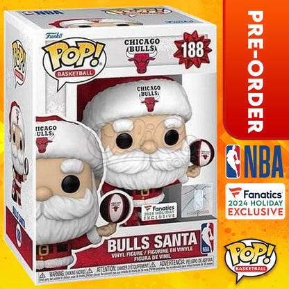 PRE-ORDER - Funko POP! Basketball: NBA - Bulls Santa (Fanatics Exclusive) #188