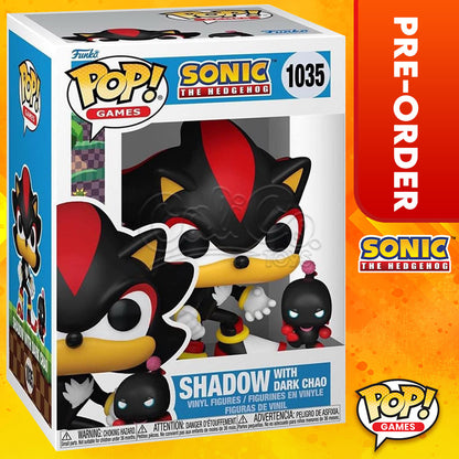 PRE-ORDER - POP! Games: Sonic The Hedgehog - Shadow with Dark Chao #1035