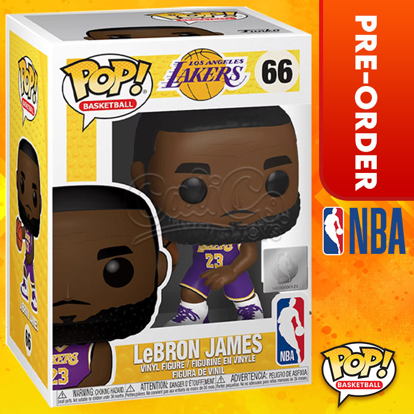 PRE-ORDER -  Funko POP! Basketball: Los Angeles Lakers - LeBron James 2019 #66