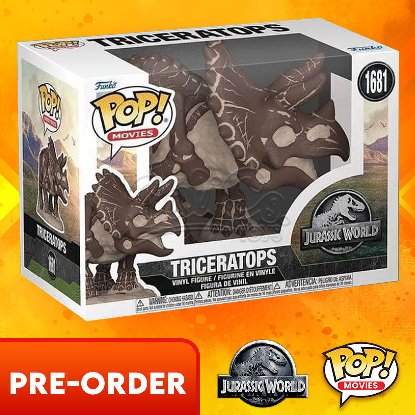 PRE-ORDER - POP! Movies: Jurassic World - Triceratops 1681