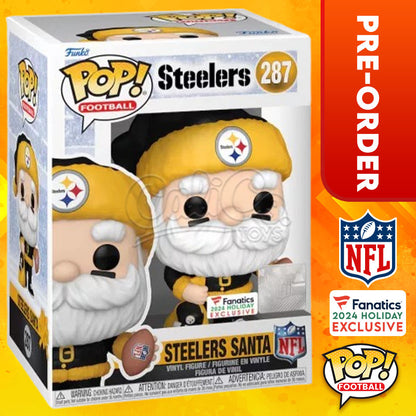 PRE-ORDER - Funko POP! Football - Steelers Santa (Fanatics Exclusive) #287