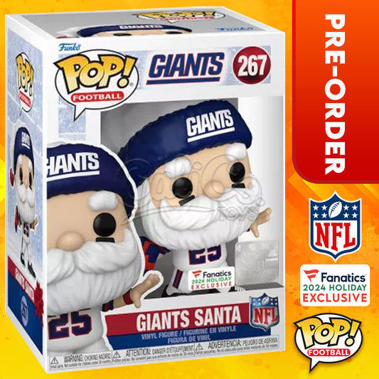 PRE-ORDER - Funko POP! Football - Giants Santa (Fanatics Exclusive) #267