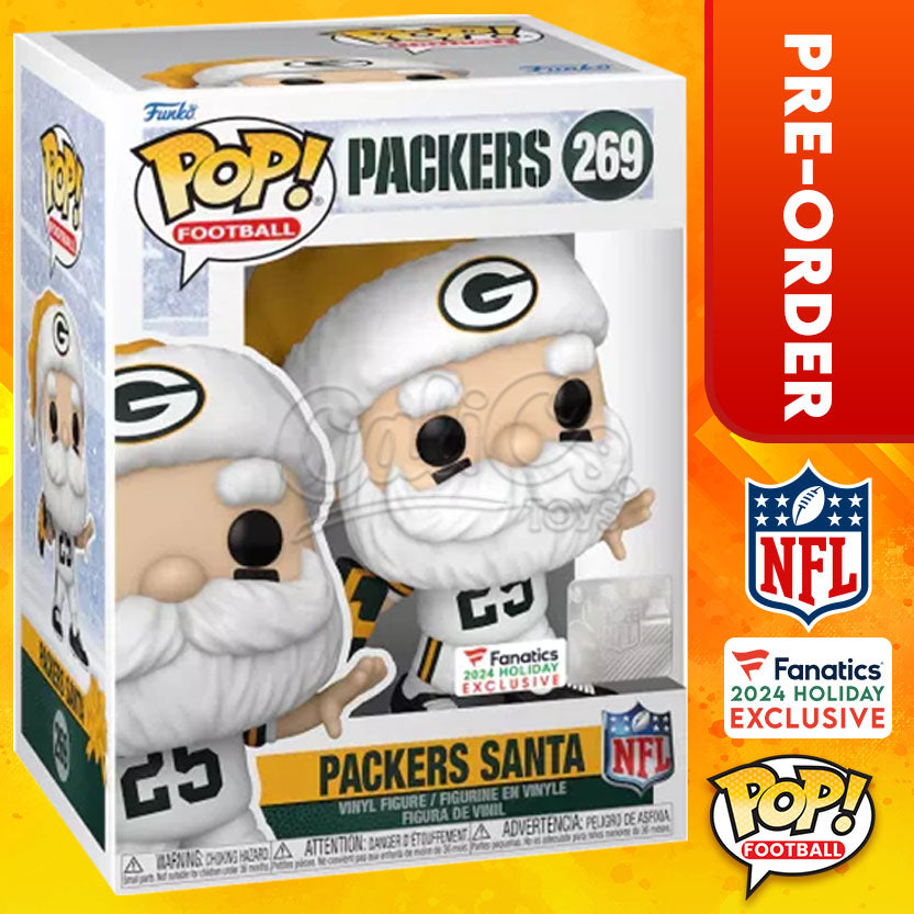 PRE-ORDER - Funko POP! Football - Packers Santa (Fanatics Exclusive) #269