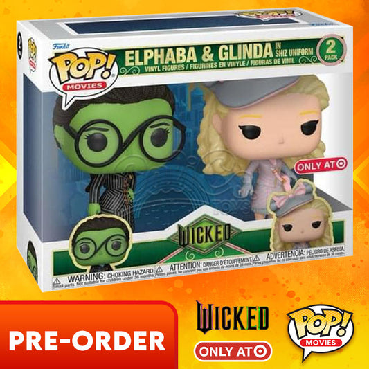 PRE-ORDER - POP! Movies: Wicked - Elphaba & Glinda in Shiz Uniform (Target Exclusive) 2 Pack