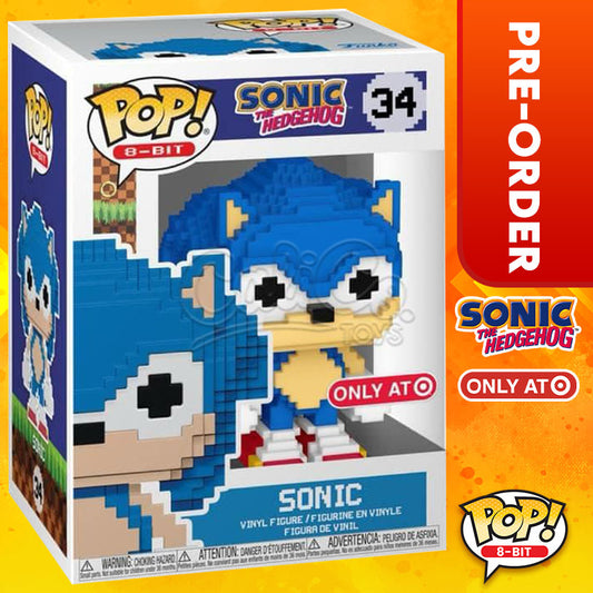 PRE-ORDER - Funko POP! 8-Bit: Sonic the Hedgehog - Sonic (Target Exclusive) #34