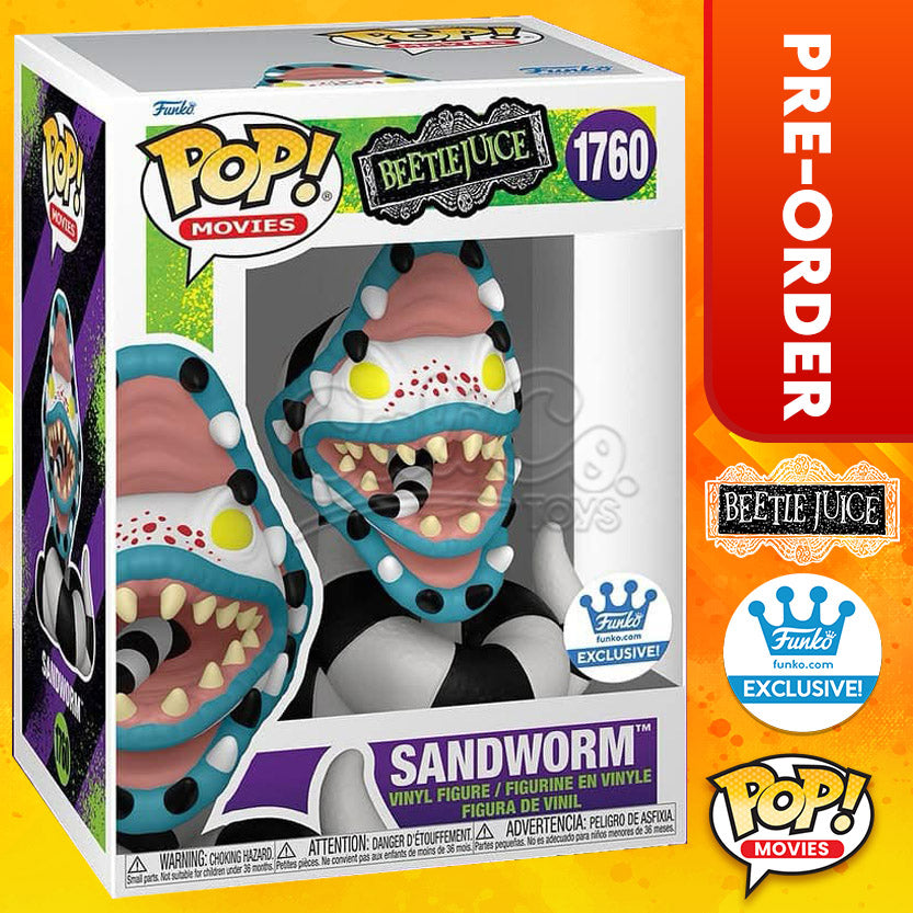 PRE-ORDER - Funko POP! Movies: Beetlejuice - Sandworm (Funko Shop Exclusive) #1760