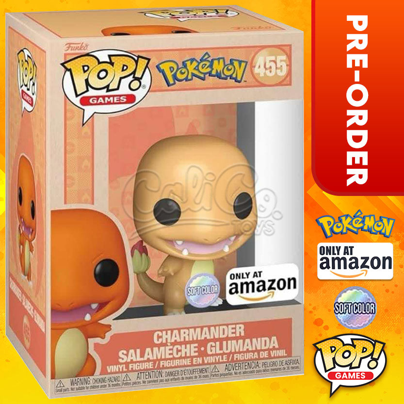 Funko POP! Games: Pokemon - Charmander SOFT COLOR (Amazon Exclusive ...