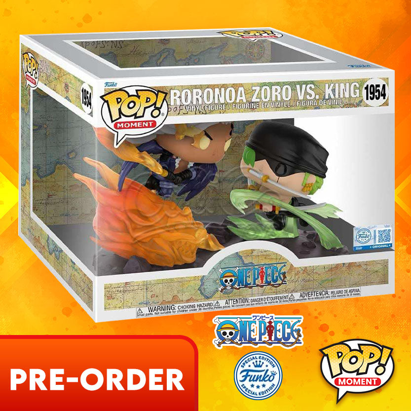 Funko POP! Moment: One Piece - Roronoa Zoro vs. King (Funko Special Edition) #1954