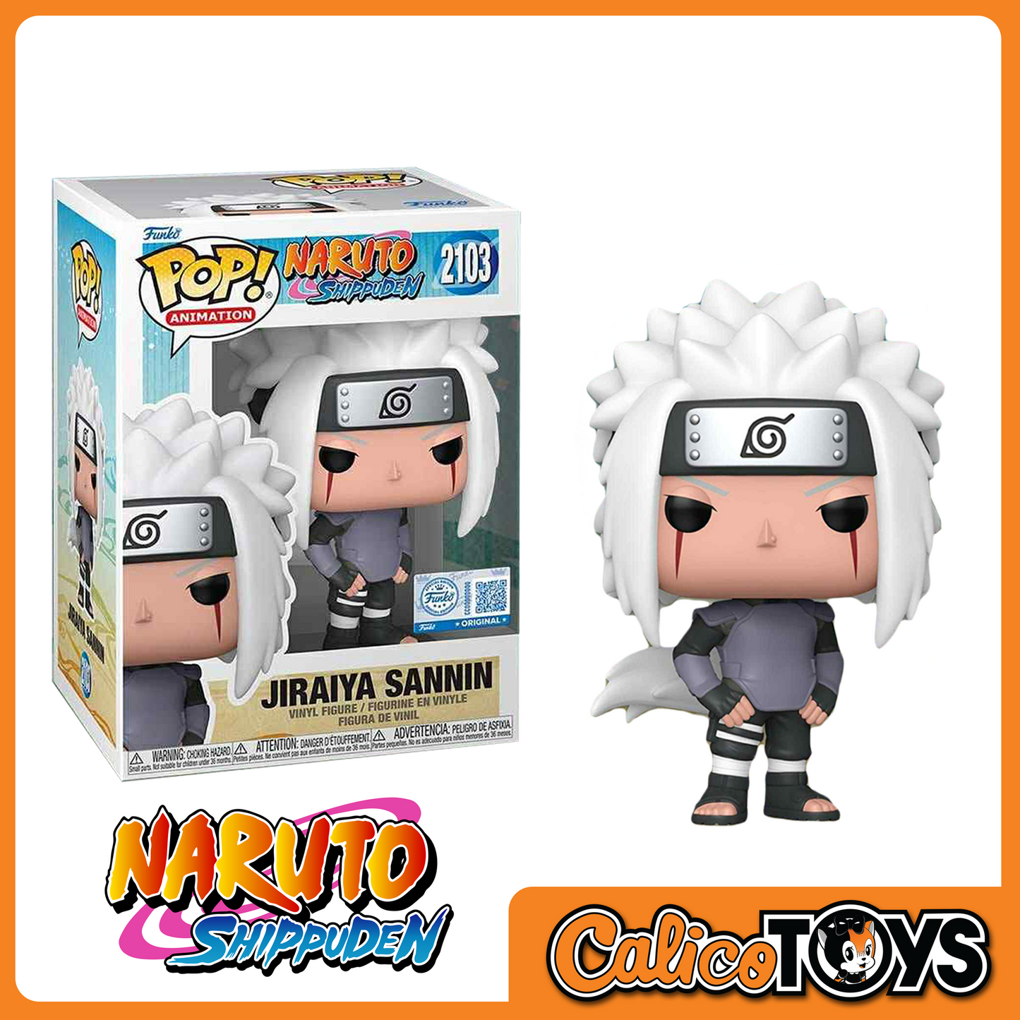 Funko POP! Animation: Naruto - Jiraiya Sannin (Chalice Collectibles Exclusive) #2103