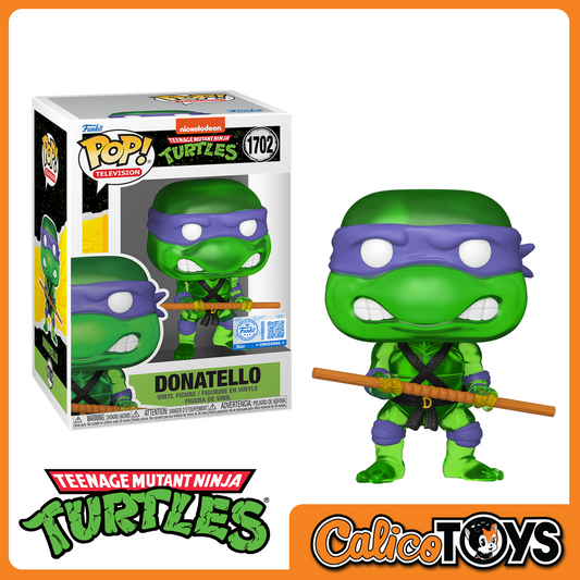 Funko POP! Television: Teenage Mutant Ninja Turtles - Donatello Translucent Green (Funko Shop Exclusive) #1702