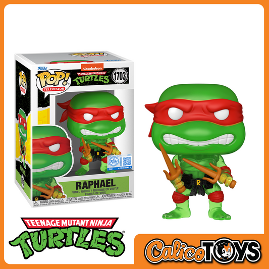 Funko POP! Television: Teenage Mutant Ninja Turtles - Raphael Translucent Green (Funko Shop Exclusive) #1703