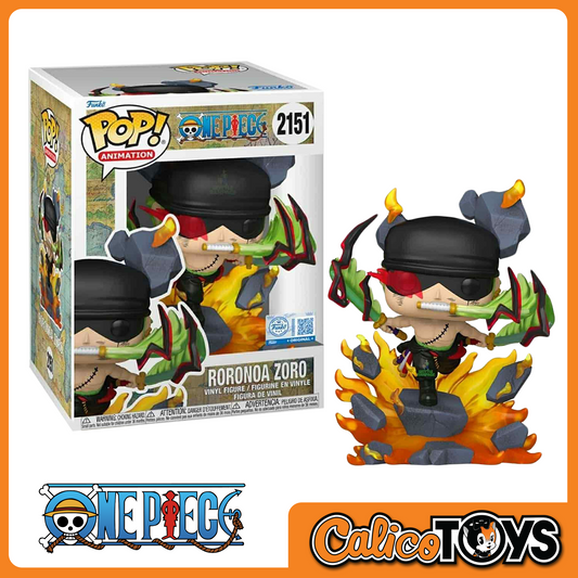 Funko POP! Animation: One Piece - Roronoa Zoro (Amazon Exclusive) 6-Inch #2151