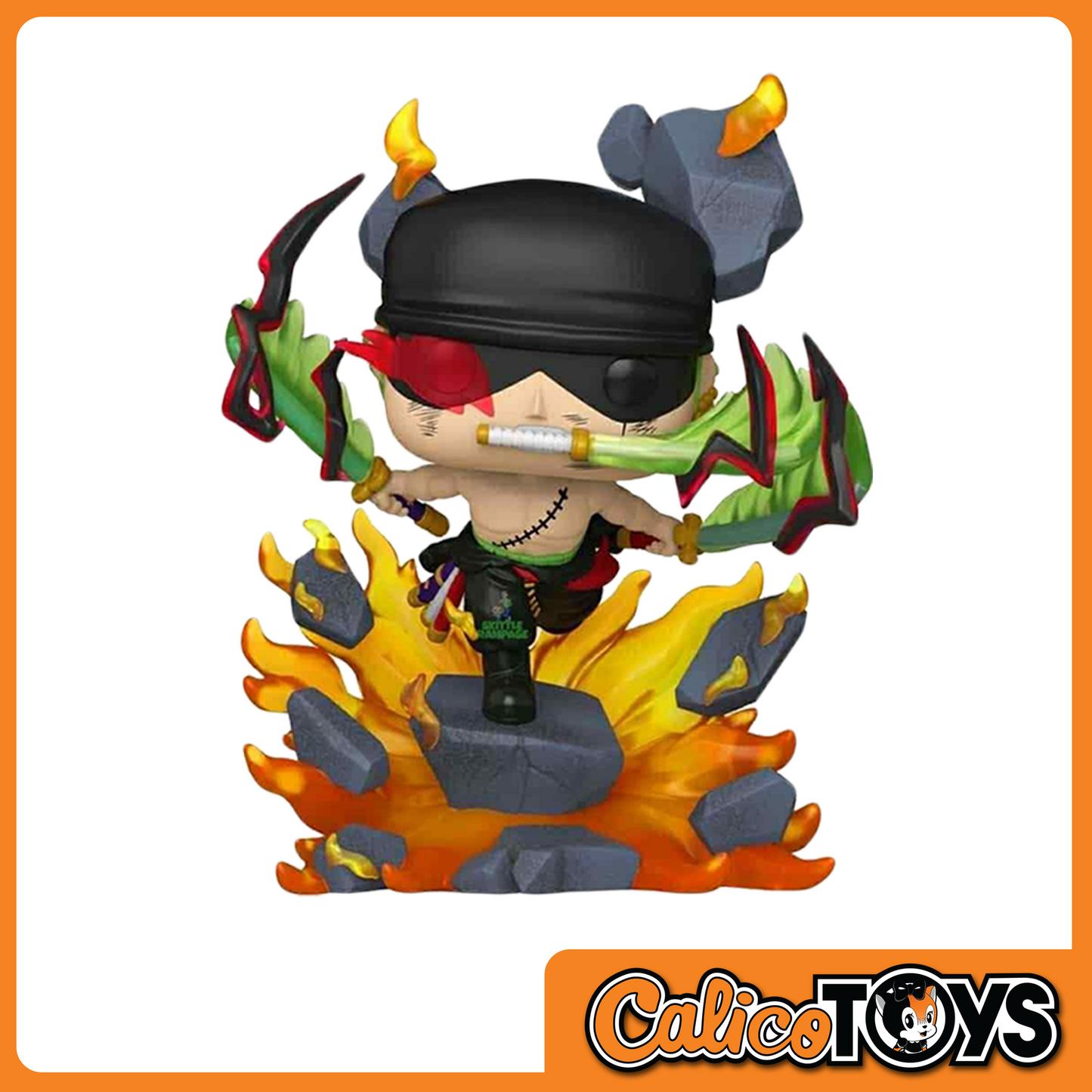 Funko POP! Animation: One Piece - Roronoa Zoro (Amazon Exclusive) 6-Inch #2151