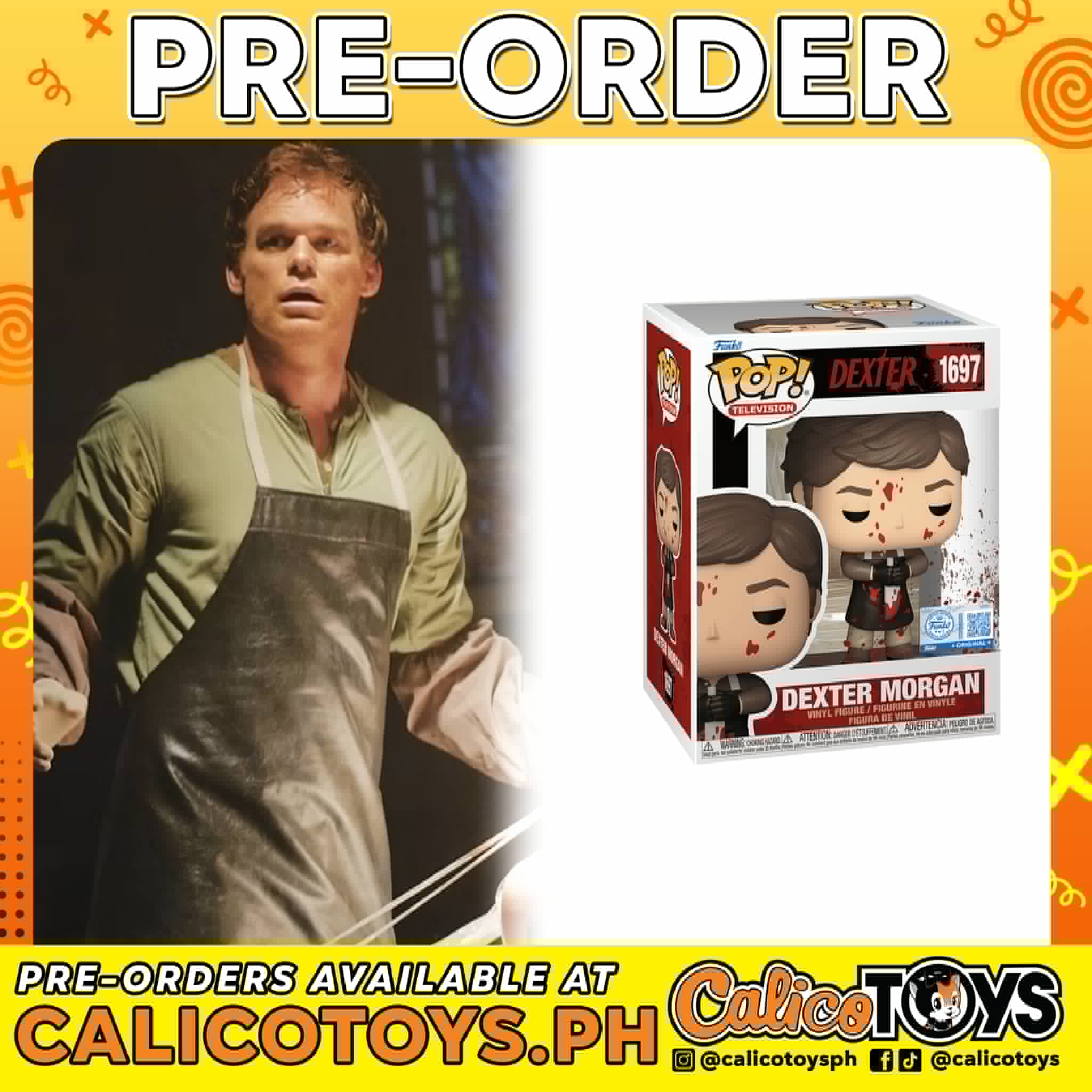 PRE-ORDER Funko POP! Television: Dexter - Dexter Morgan Bloody #1697 (Funko Shop)