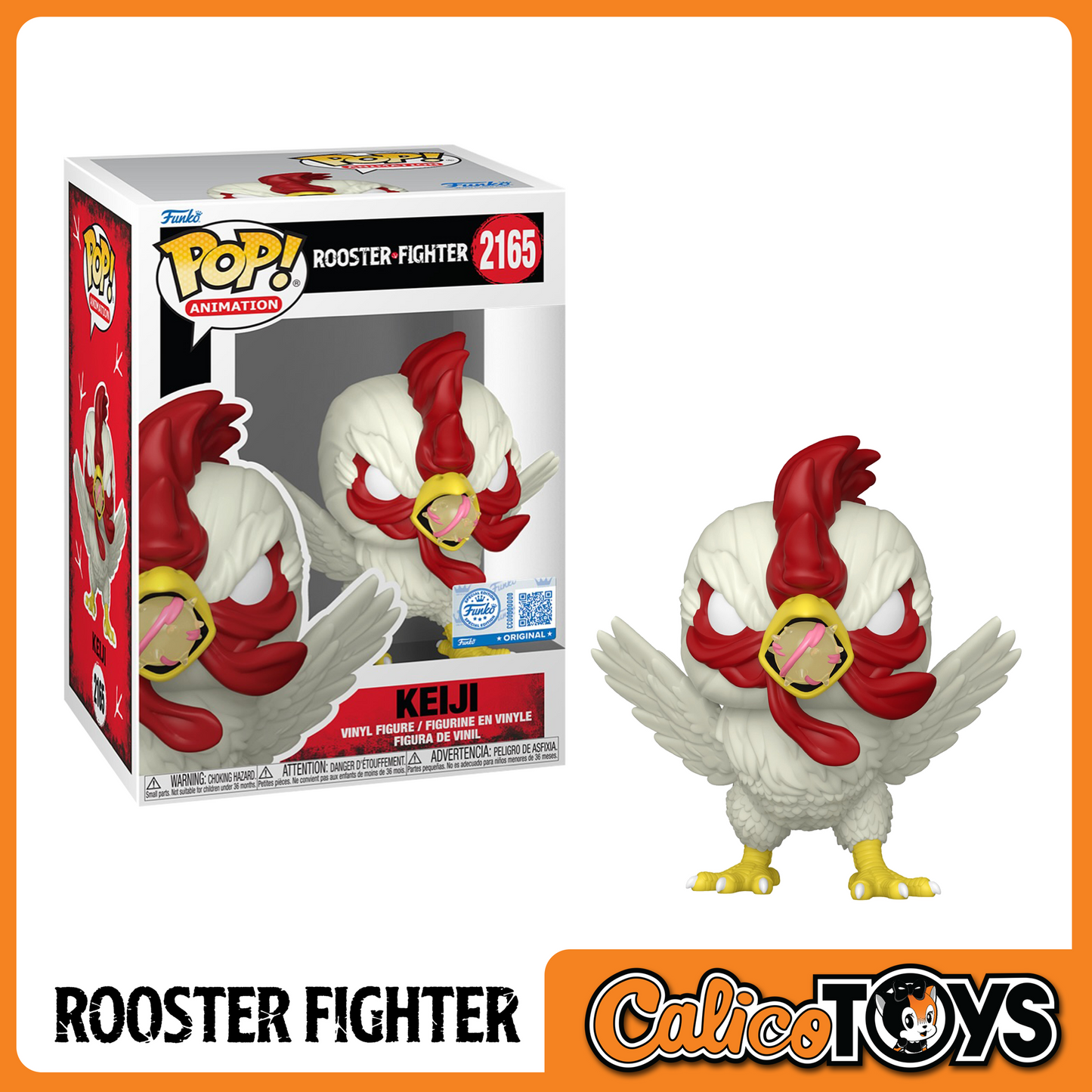 PRE-ORDER - Funko POP! Animation: Rooster Fighter - Keiji #2165 (Funko Shop Exclusive) #2165
