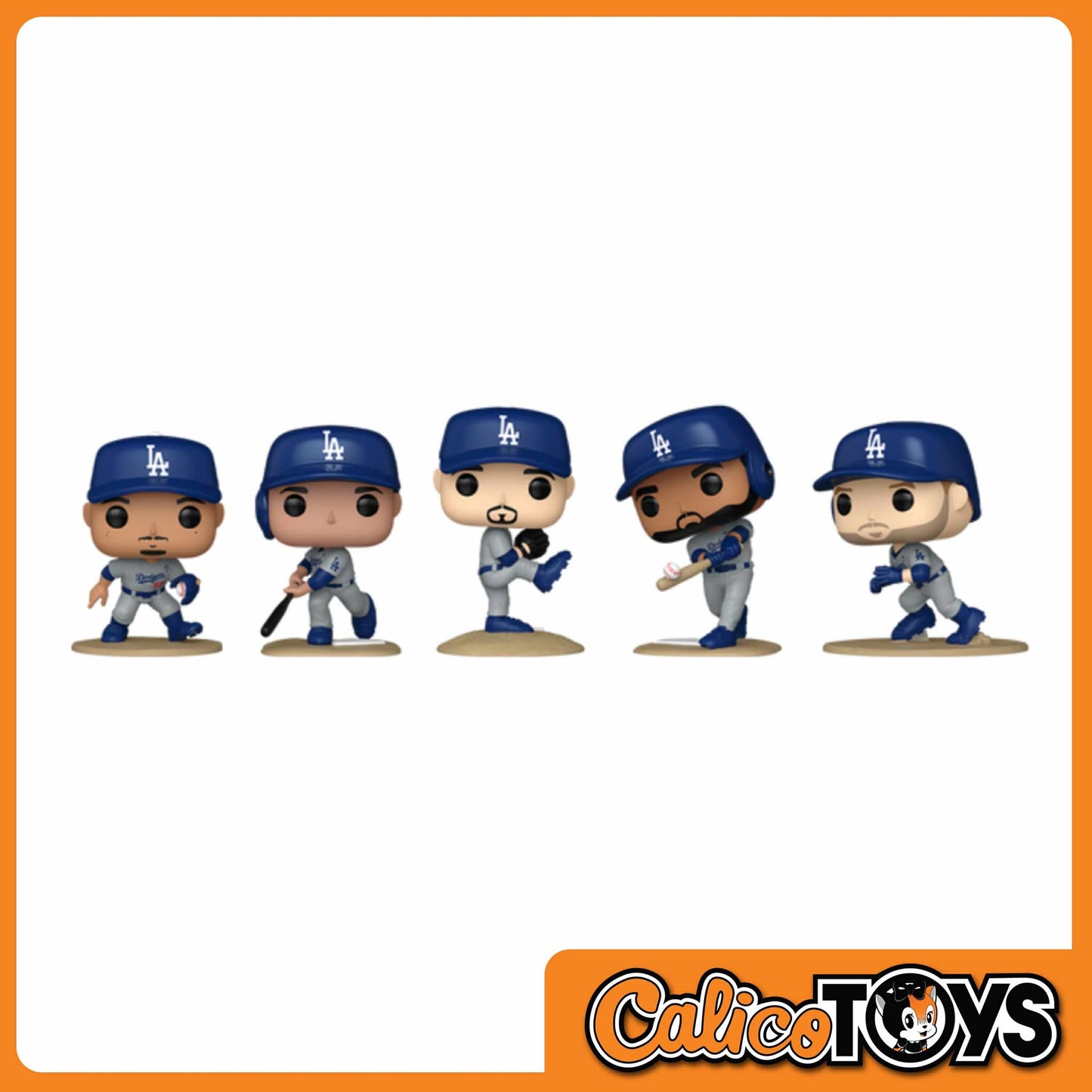 PRE-ORDER -POP! MLB: Los Angeles Dodgers - 2025 MLB World Series Champions 5-Pack (Fanatics Exclusive)