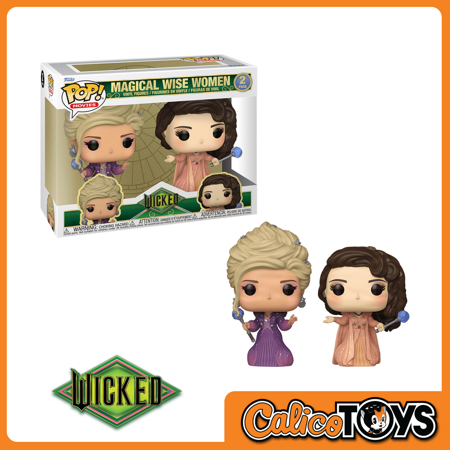 PRE-ORDER -POP! Movies: Wicked - Magical Wise Women 2-Pack