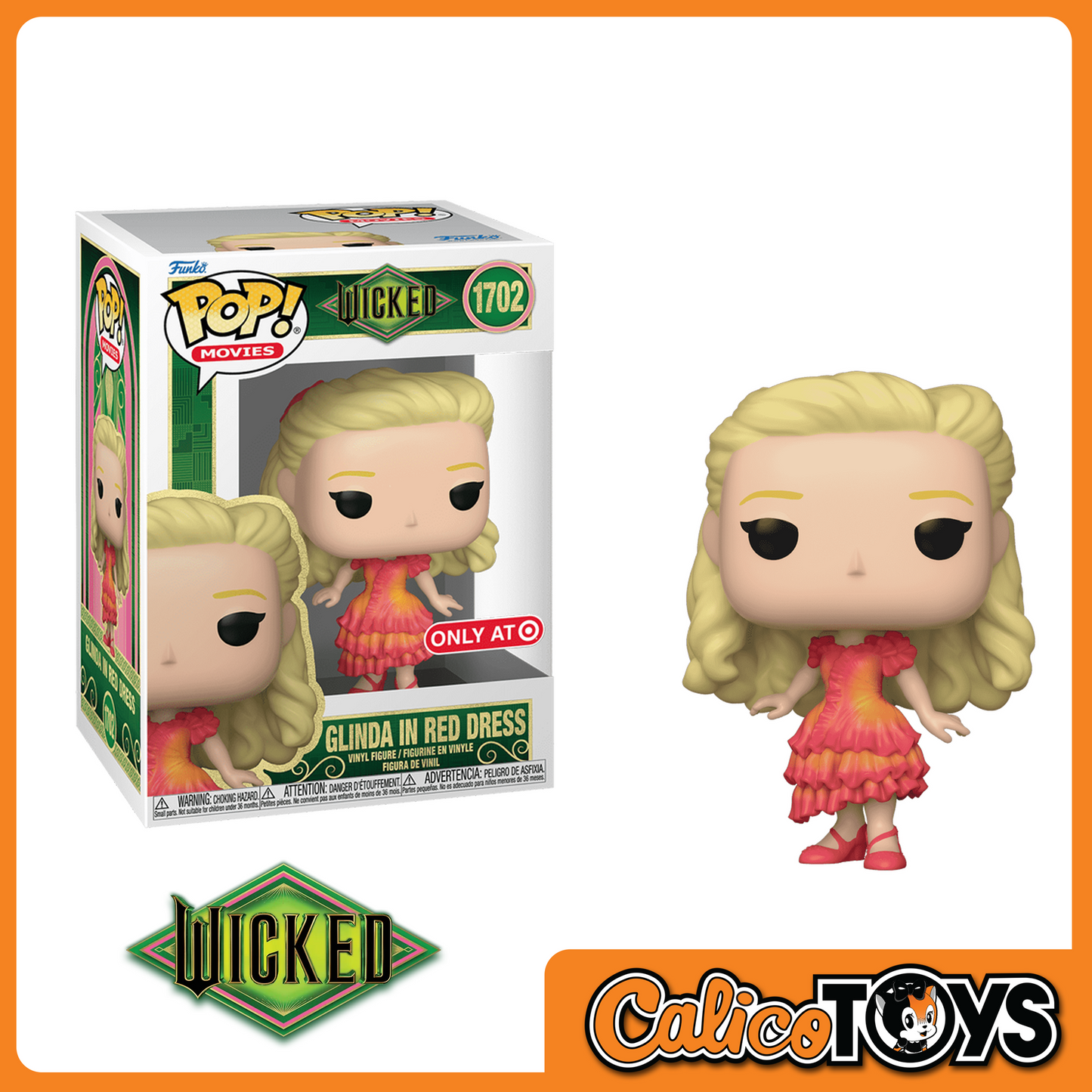 PRE-ORDER - POP! Movies: Wicked - Glinda in Red Dress #1702 (Target Exclusive)