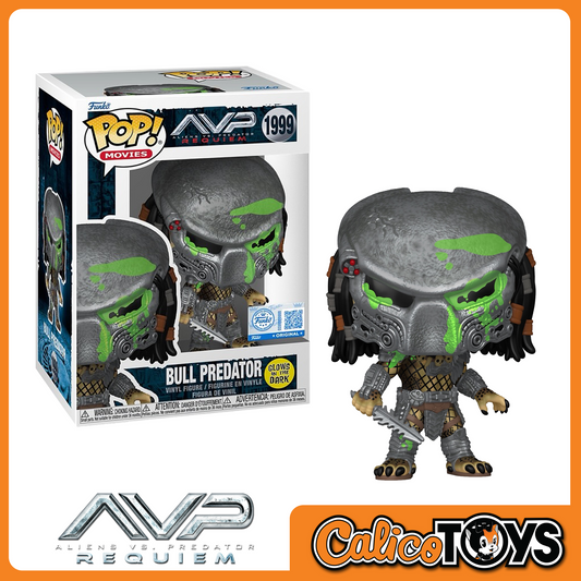 PRE-ORDER - Funko POP! Movies: Aliens Vs. Predator Requiem - Bull Predator GITD (Funko Shop Exclusive) #1999