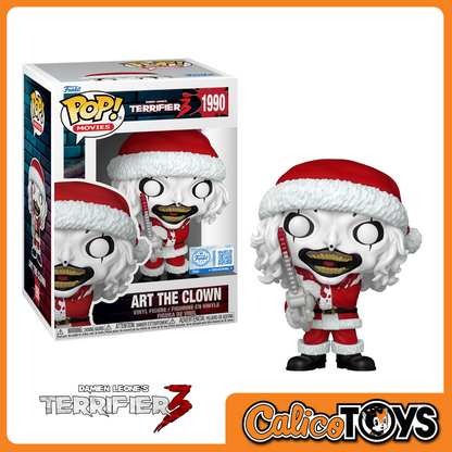 PRE-ORDER - Funko POP! Movies: Terrifier 3 - Art the Clown with Chainsaw Bloody (Funko Shop Exclusive) #1990