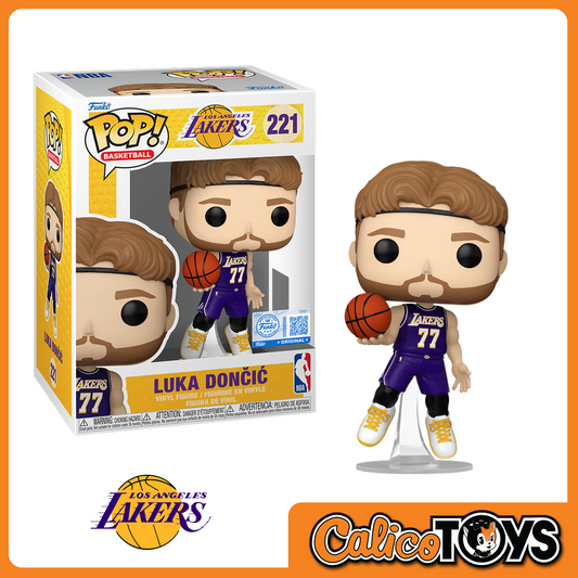 POP! NBA: Los Angeles Lakers - Luka Doncic Purple Jersey #221 (Chalice Exclusive)