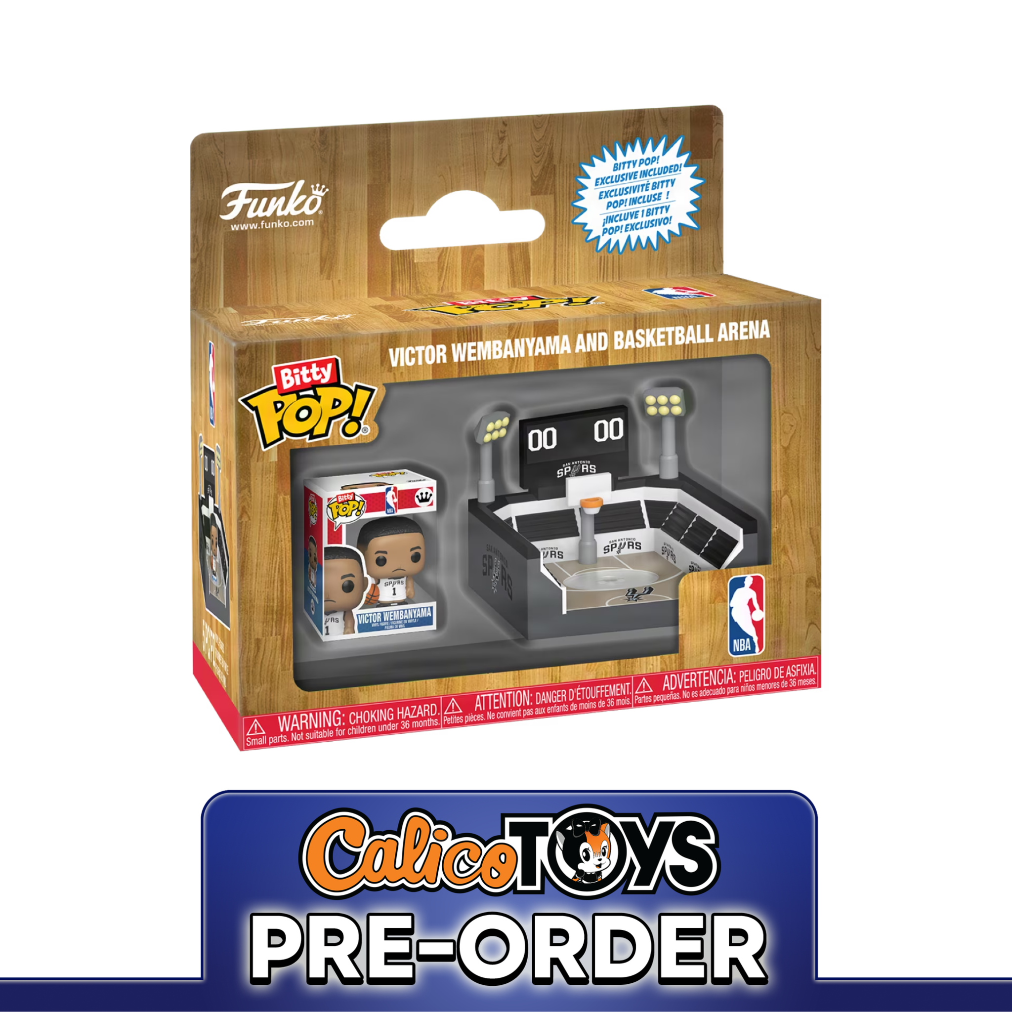 PRE ORDER Bitty POP! Town: NBA Arena - Spurs with Victor Wembanyama
