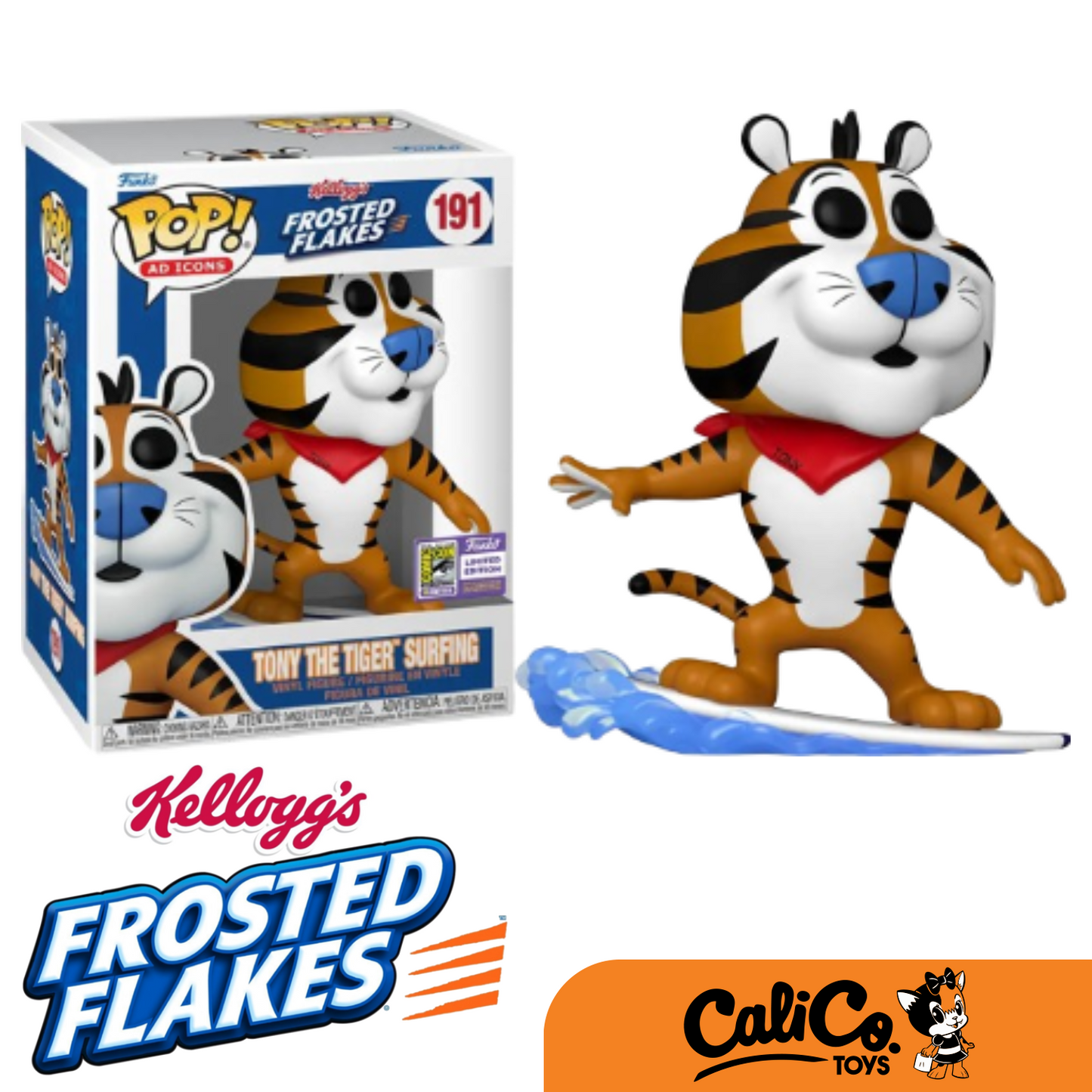 POP! Ad Icons: Kellogg's - Tony The Tiger Surfing (SDCC 2023) with Protector