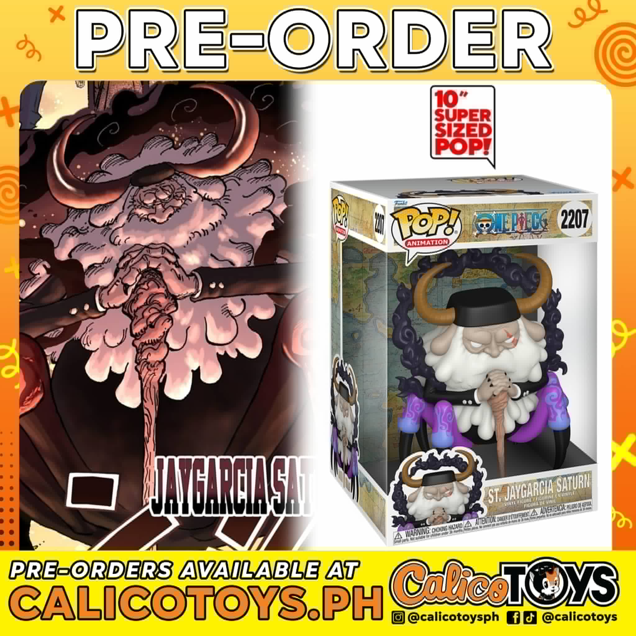 PRE-ORDER Funko POP! Animation: One Piece – St. Jaygarcia Saturn 10-Inch #2207