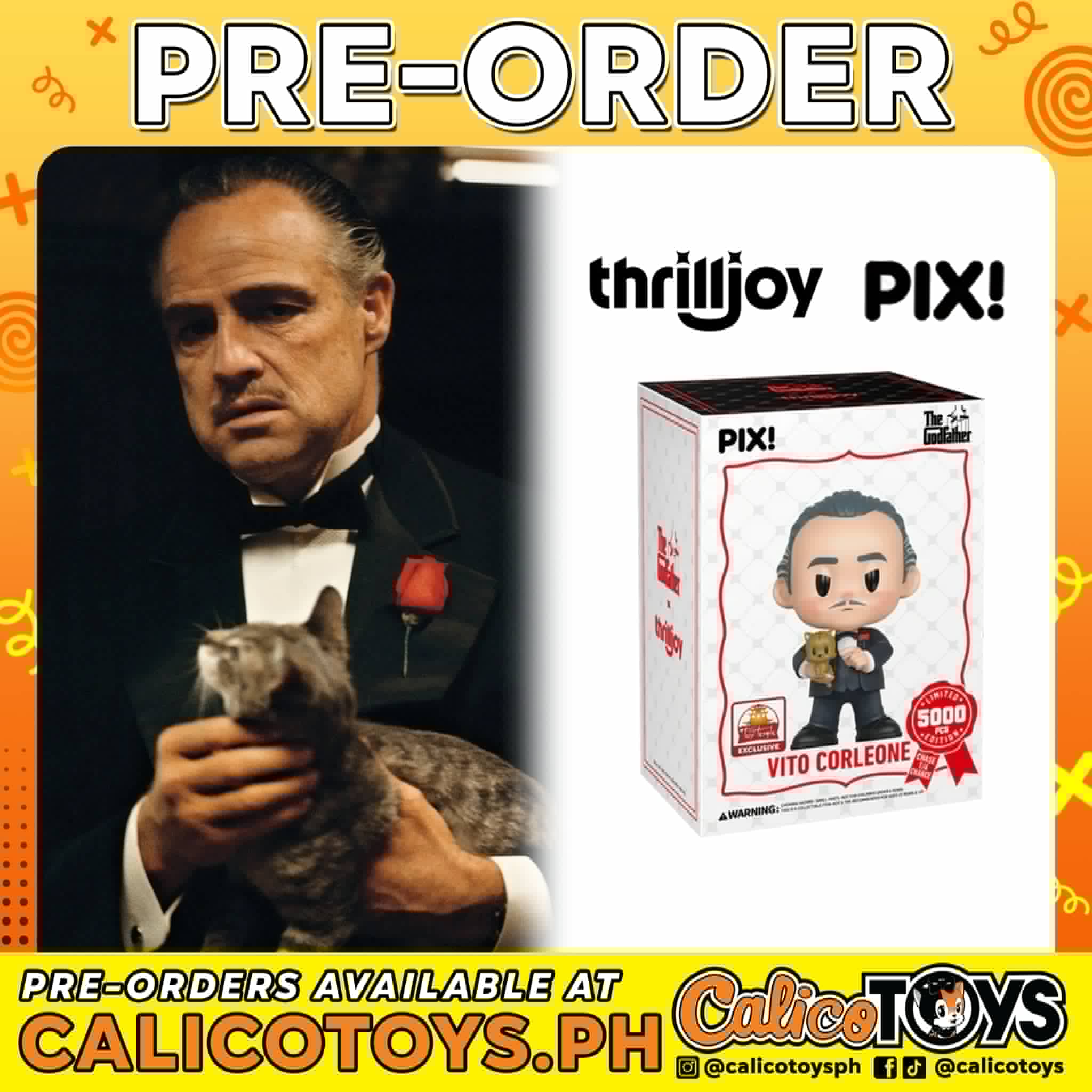 PRE-ORDER Thrilljoy PIX! Godfather: Vito Corleone LE5000 (Toy Temple Exclusive)