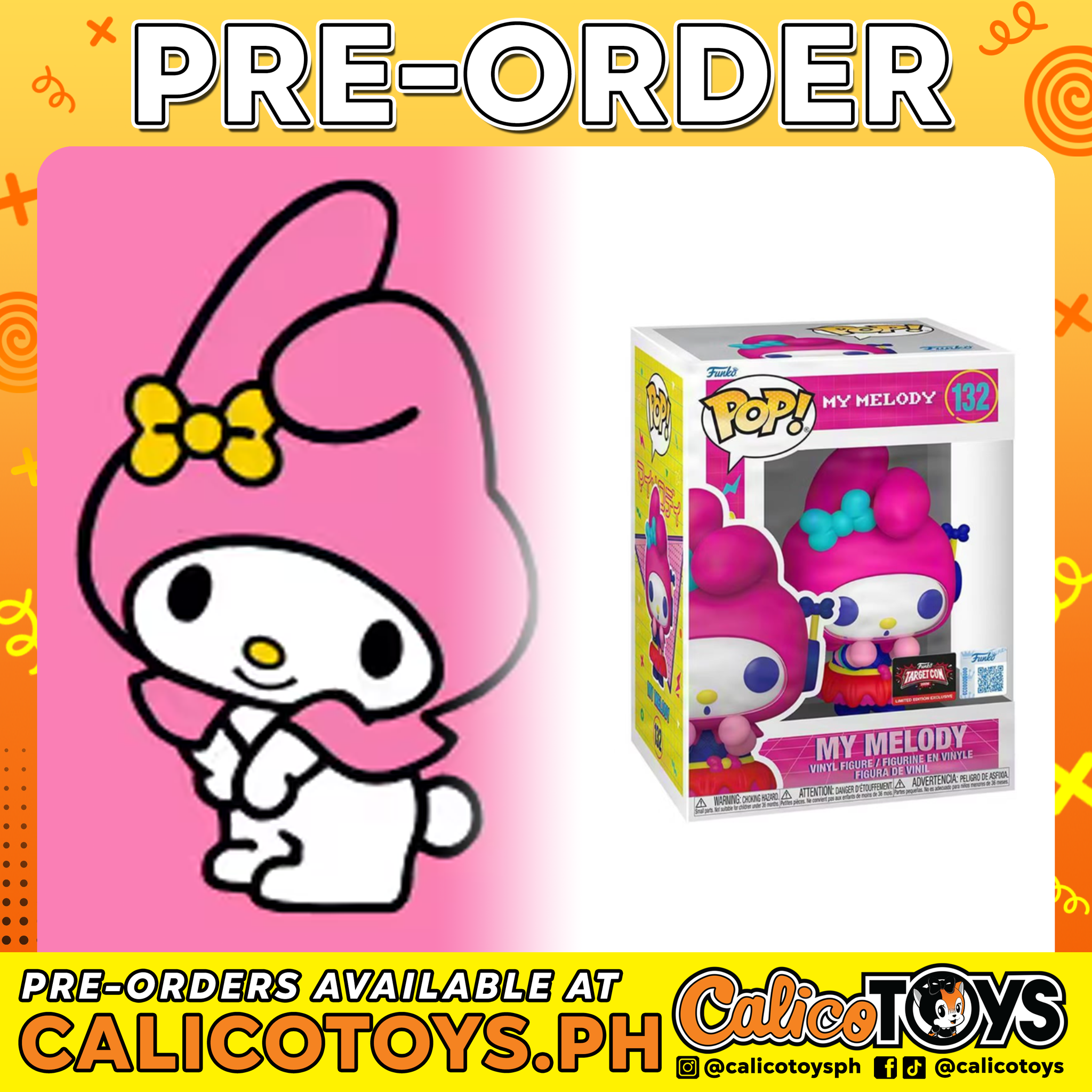 PRE-ORDER - POP! My Melody - My Melody #132 (Target Con Exclusive)