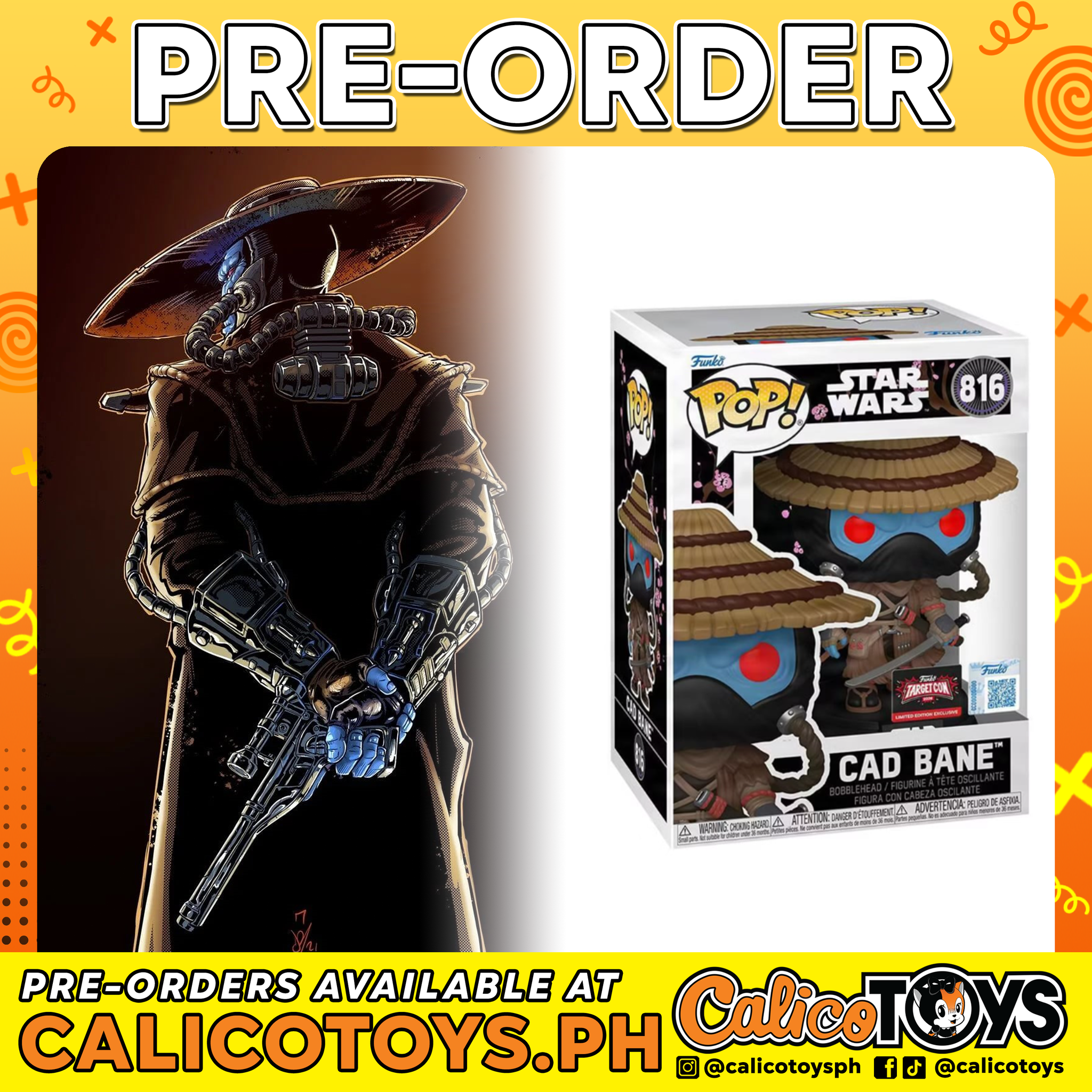 PRE-ORDER - POP! Star Wars - Cad Bane #816 (Target Con Exclusive)