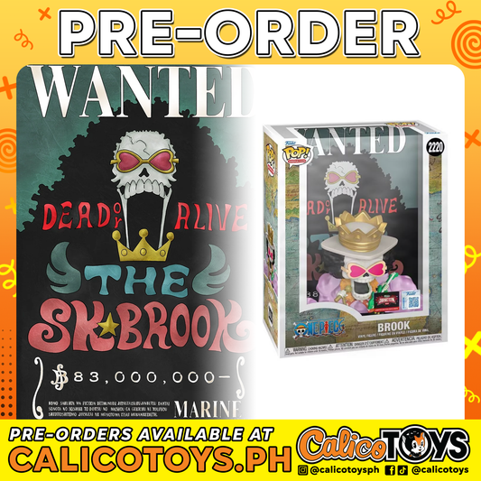 PRE-ORDER - POP! Animation: One Piece - Brook Wanted Poster #2220 (Target Con Exclusive)